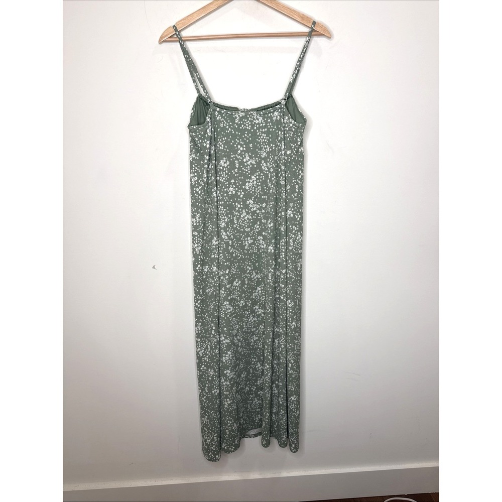 Milkmaid Cottagecore Floral Long Maxi Dress S Dainty Front Slit Keyhole Strappy - Picture 7 of 7
